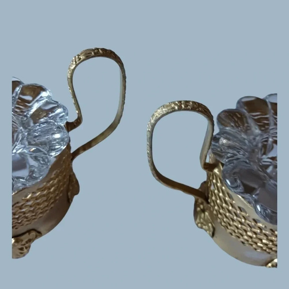 Set of 2 candle holder gold - Picture 4 of 8